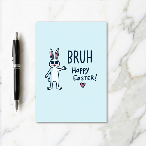 Cool Bunny Easter Greeting Card