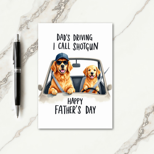 Cool Canine Fathers Day Card