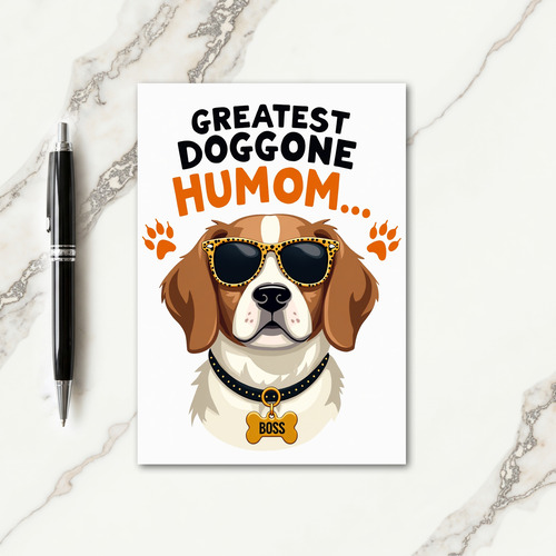 Cool Canine Humom Mother Day Card
