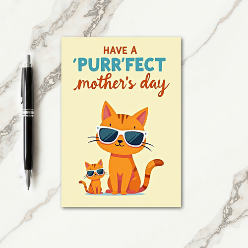 Cool Cats Mothers Day Card