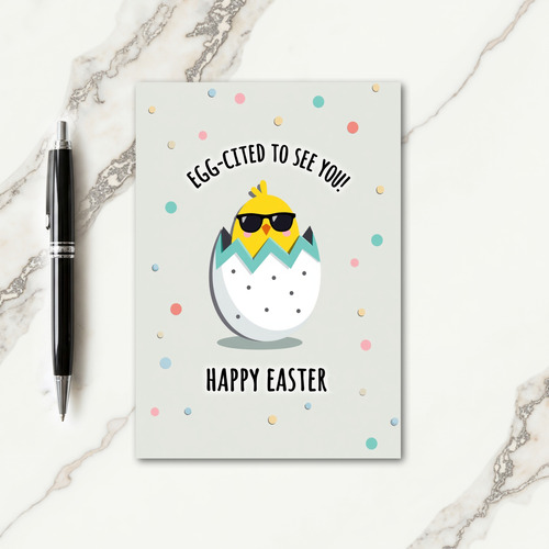 Cool Chick Easter Card