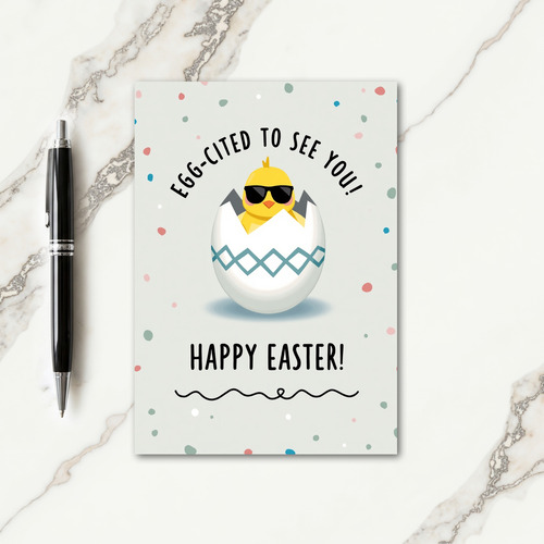 Cool Chick Happy Easter Card