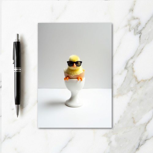 Cool Chick In Shades Photo Card