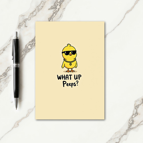 Cool Chick Pattern Greeting Card