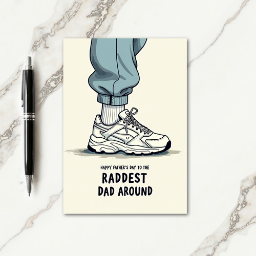 Cool Dad Athletic Shoe Fathers Day Card