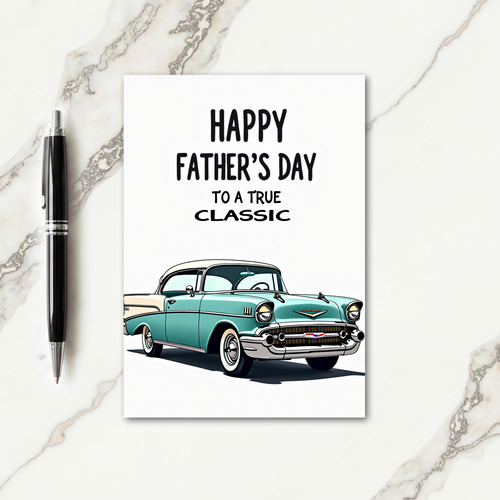 Cool Dad Auto Illustration Card
