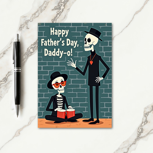 Cool Dad Bones Fathers Day Card
