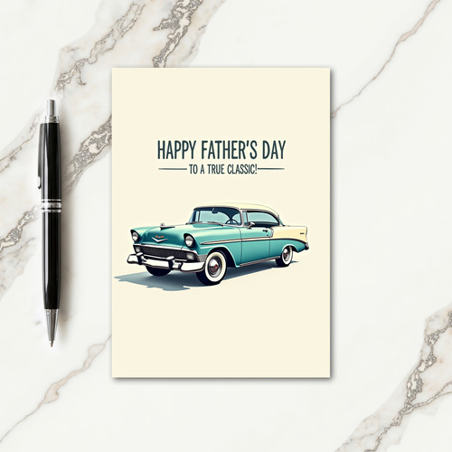 Cool Dad Coupe Fathers Day Card