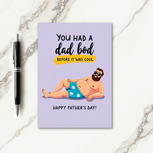 Cool Dad Floral Fathers Day Card