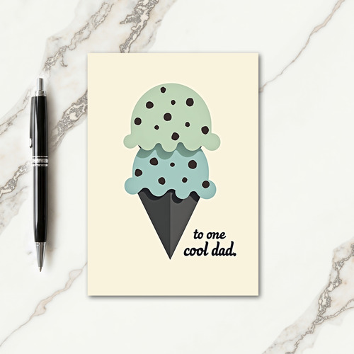 Cool Dad Frozen Scoops Card