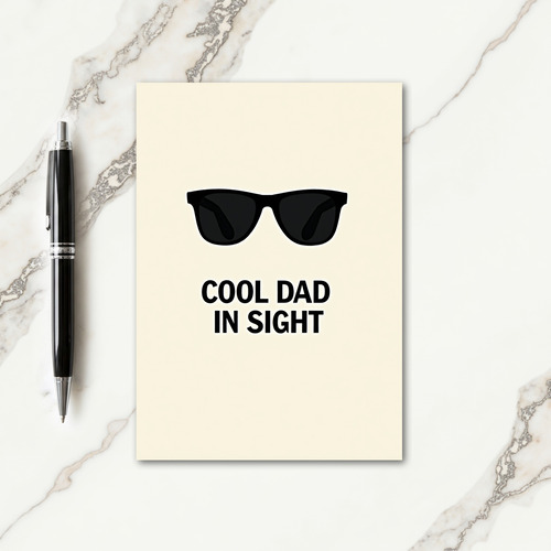Cool Dad Glasses Fathers Day Card