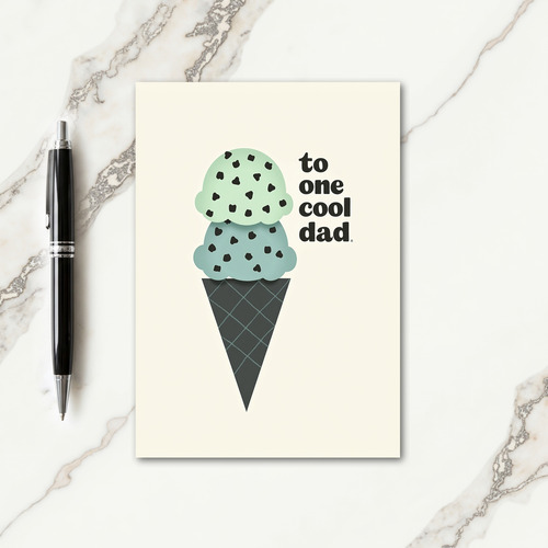 Cool Dad Ice Cream Treat Card