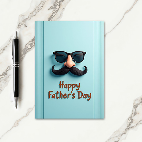Cool Dad Portrait Fathers Day Card