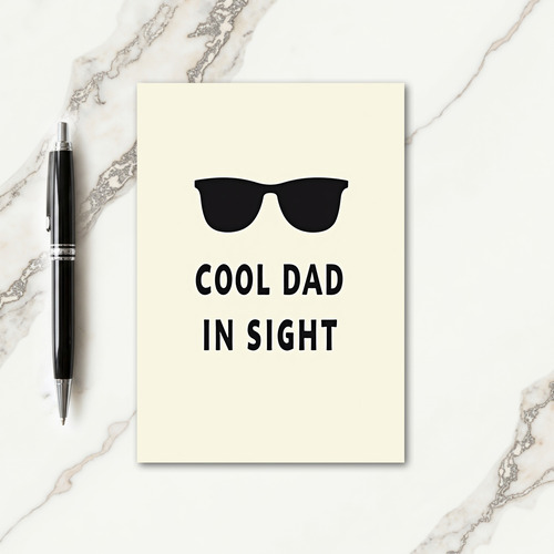 Cool Dad Silhouette Card
