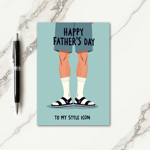 Cool Dad Silhouette Fathers Day Card