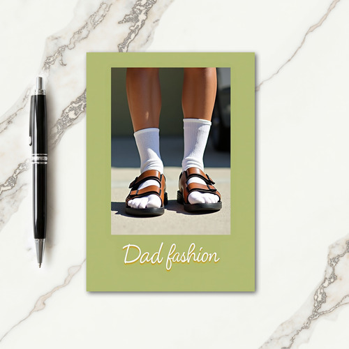 Cool Dad Socks And Sandals Card