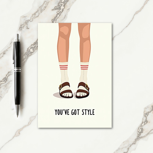 Cool Dad Style Feet Fathers Day Card