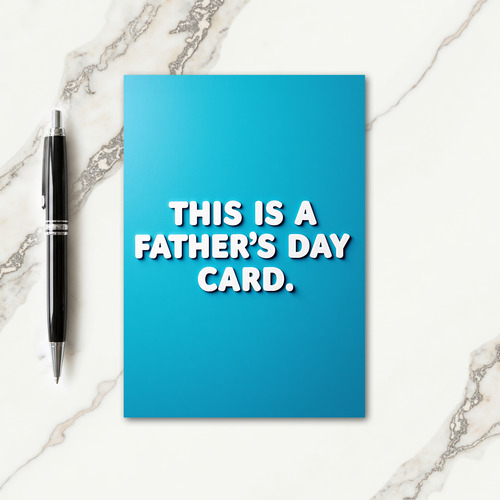 Cool Dad Typography Card