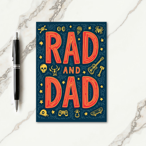 Cool Dads Art Fathers Day Card