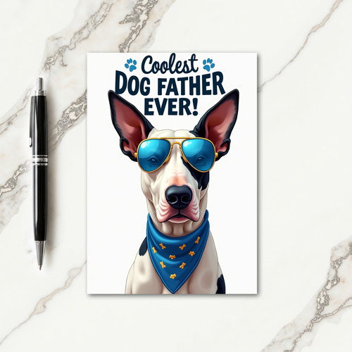 Cool Dog Father Graphic Card