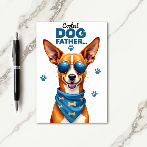 Cool Dog Fathers Day Card