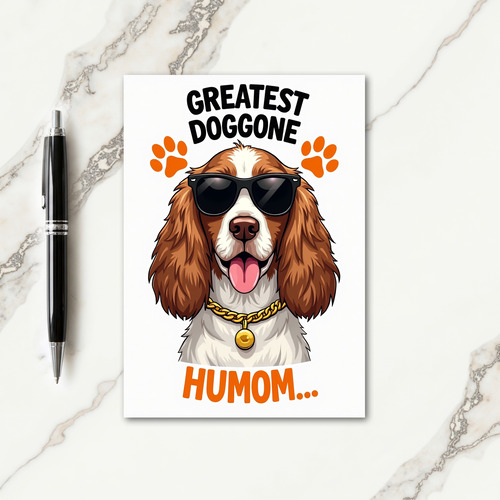 Cool Dog Humom Mothers Day Card
