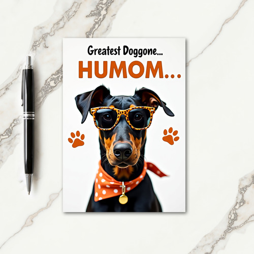 Cool Dog Mom Mothers Day Card