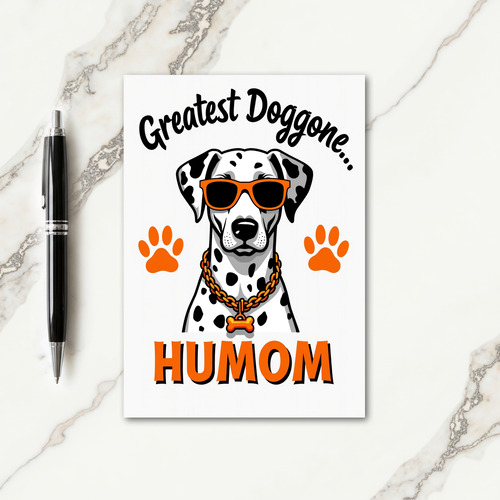 Cool Dog Moms Day Art Card