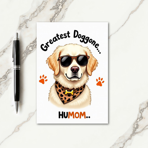 Cool Dog Mothers Day Best Friend Card
