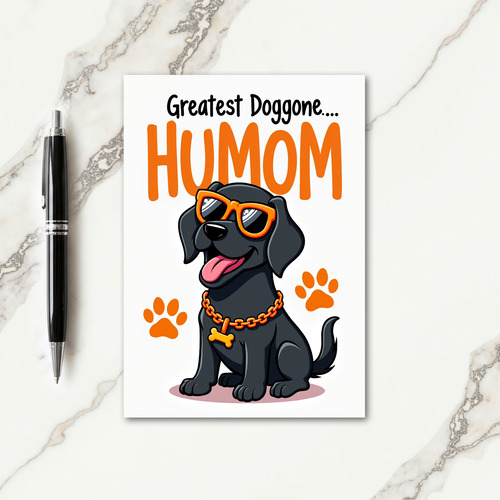 Cool Dog Mothers Day Love Card