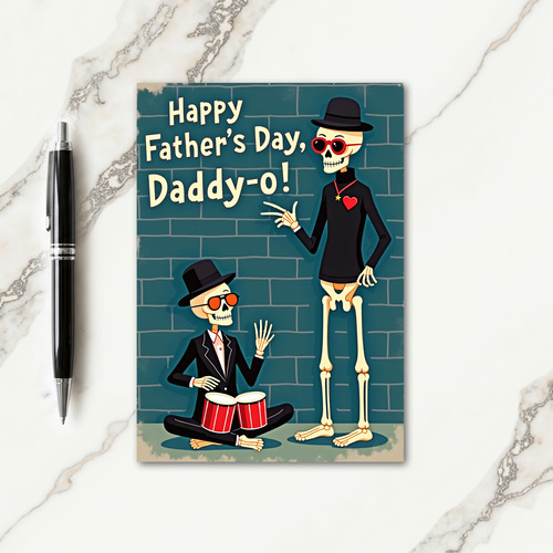 Cool Fathers Day Bones Card