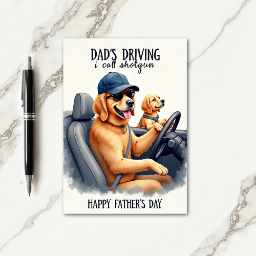 Cool Fathers Day Canine Card