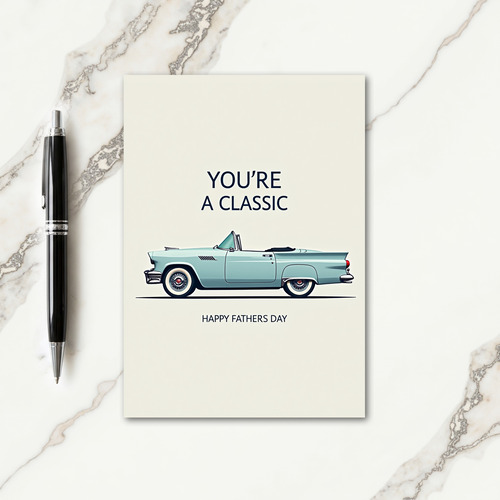 Cool Fathers Day Car Design Card