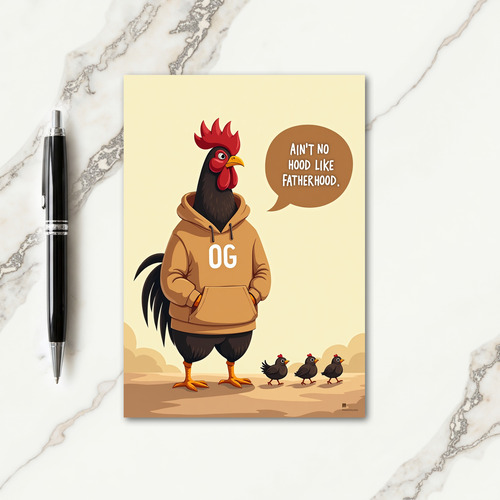 Cool Fathers Day Fowl Card