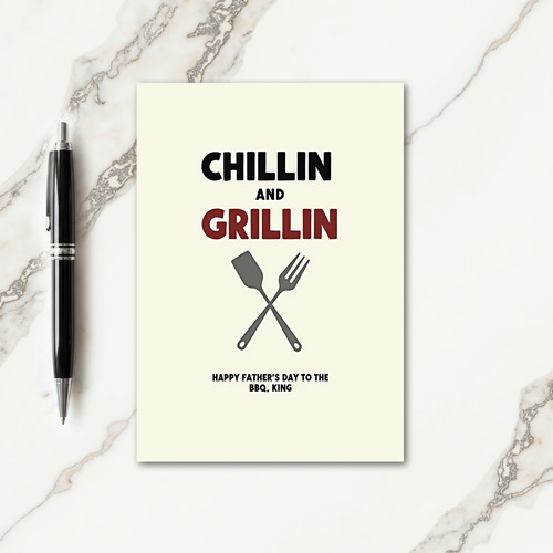 Cool Fathers Day Grill Card
