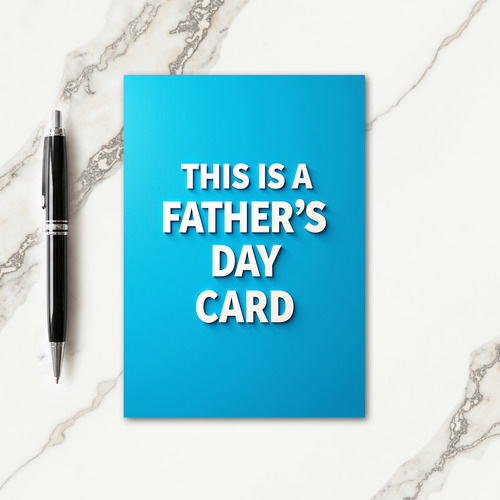 Cool Fathers Day Shadow Card