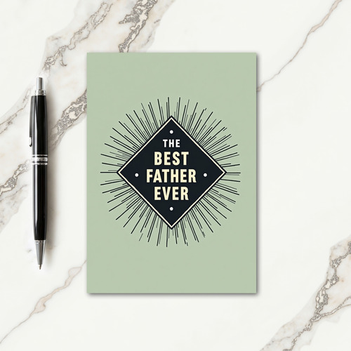 Cool Fathers Day Starburst Card