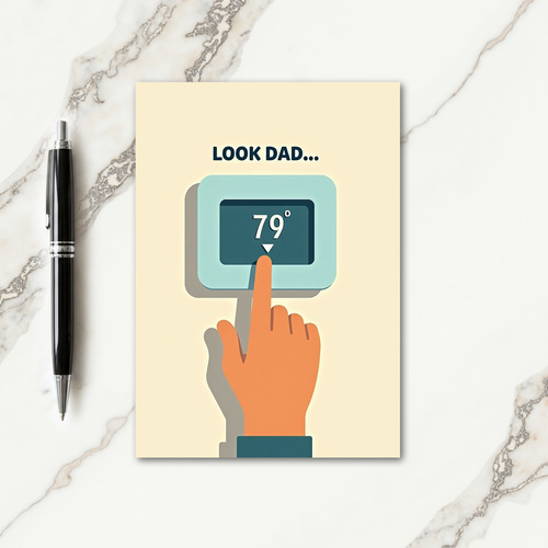 Cool Fathers Day Temp Card