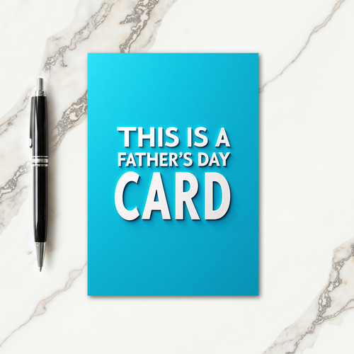 Cool Fathers Day Type Card