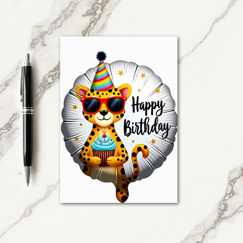Cool Feline Birthday Card