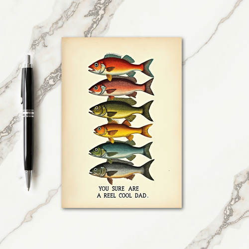 Cool Fish Dads Day Card