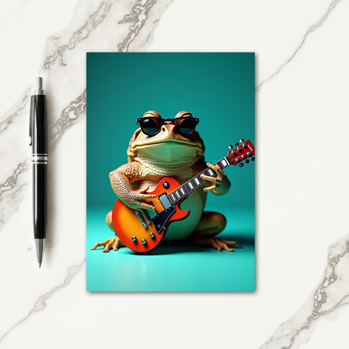 Cool Frog Birthday Card
