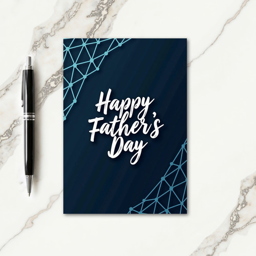 Cool Geometric Fathers Day Card