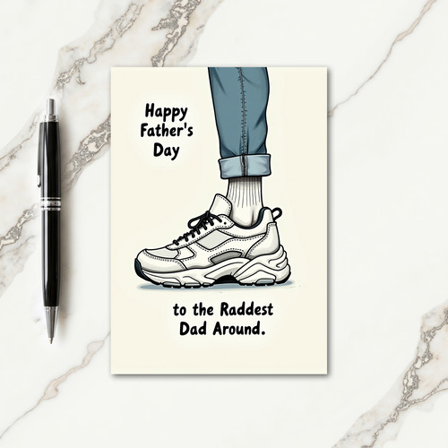 Cool Kicks Fathers Day Card