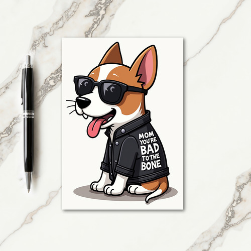 Cool Mom Attitude Illustration Card