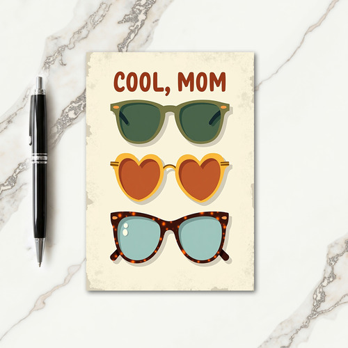 Cool Mom Shades Mothers Day Card
