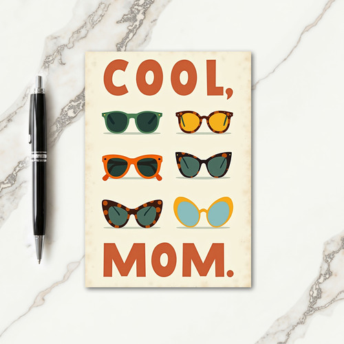 Cool Moms Glasses Mothers Day Card