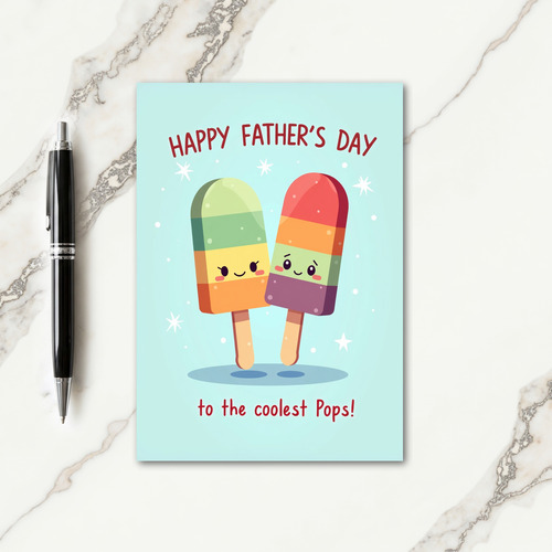 Cool Pops Fathers Day Art Card