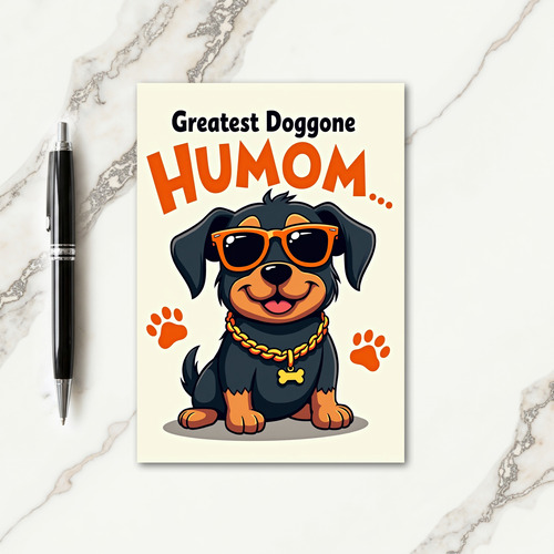 Cool Puppy Mothers Day Card