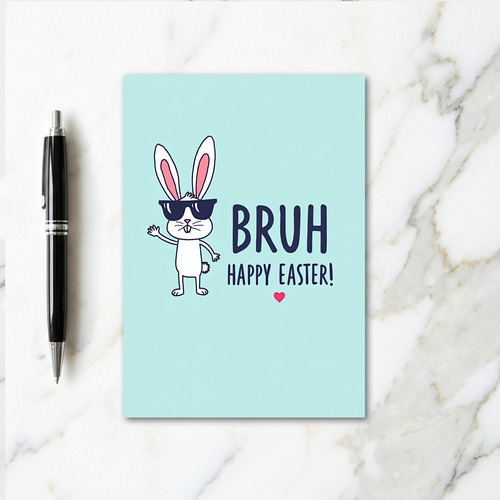 Cool Rabbit Easter Celebration Card